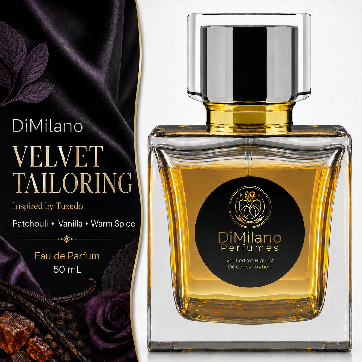 DiMilano Velvet Tailoring – Impression of Tuxedo Eau de Parfum, 50 ml