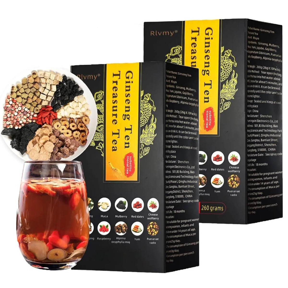 Ginseng Ten Treasures Herbal Tea Blend
