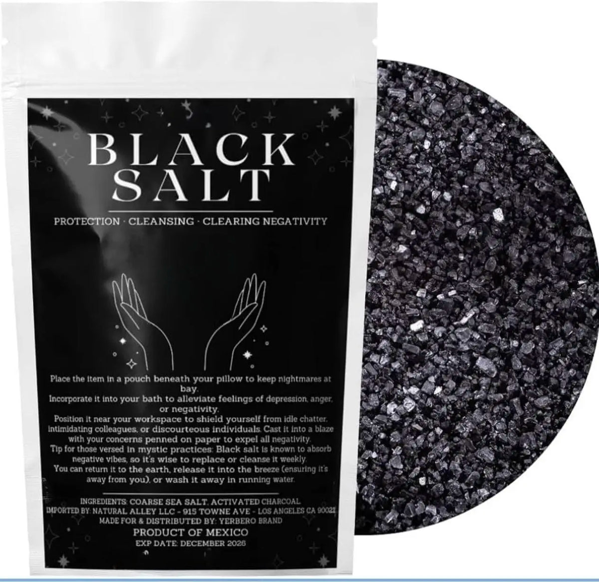 Black Ritual Salt – Spiritual & Craft Use, 2 oz