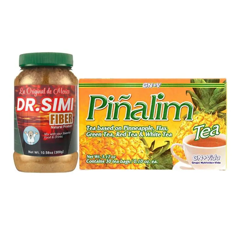 Dr. Simi Fiber + Piñalim Tea Bundle – 300 g Fiber Blend & 30 Tea Bags