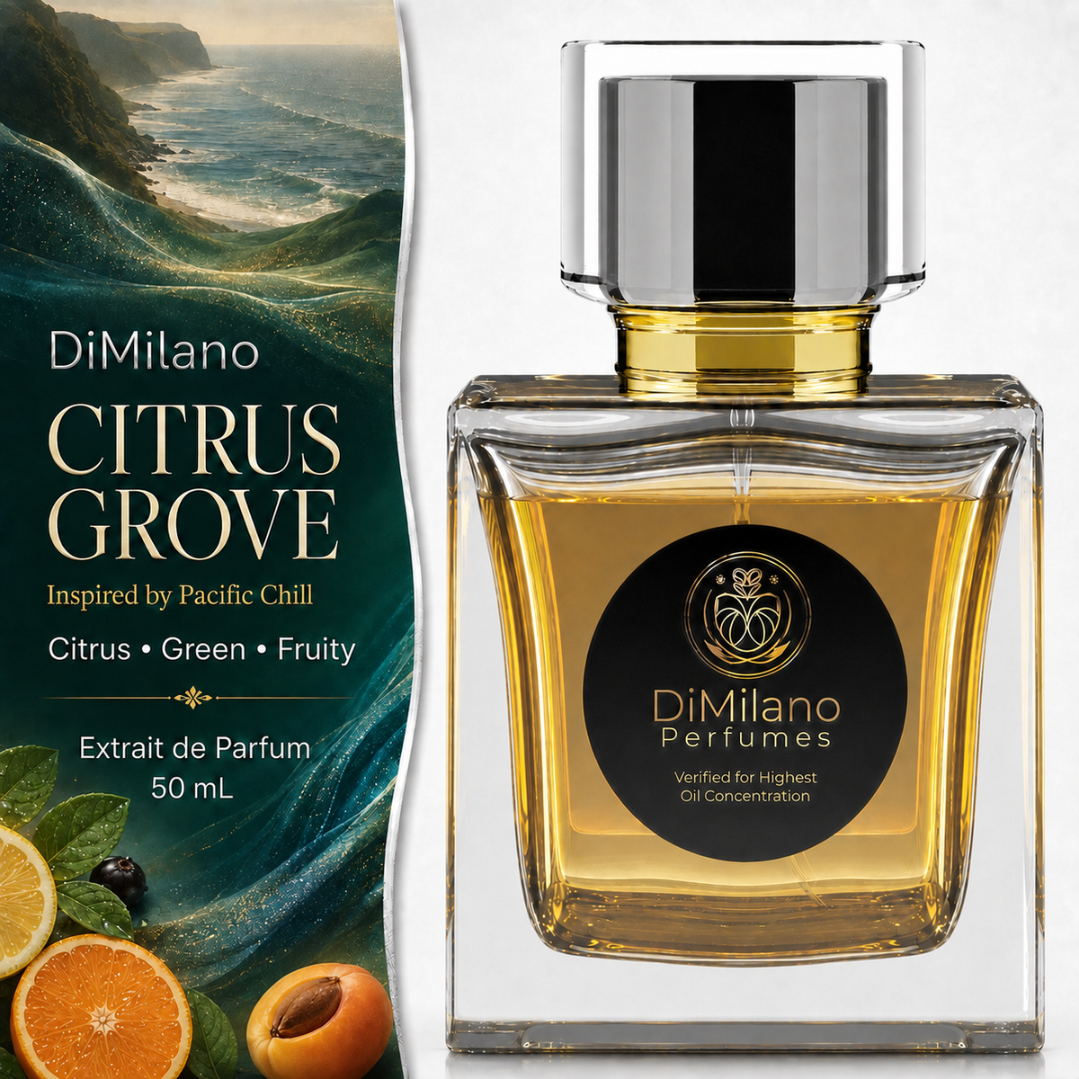 DiMilano Citrus Grove – Pacific Citrus Impression Extrait de Parfum, 50 ml