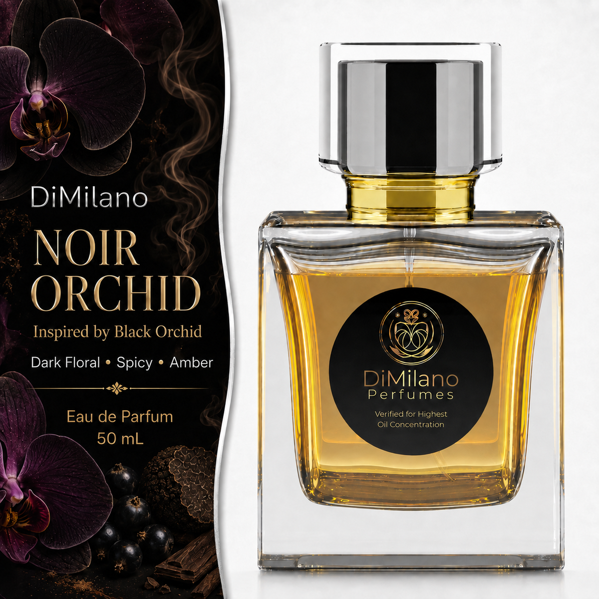 DiMilano Noir Orchid – Impression of Black Orchid Eau de Parfum, 50 ml