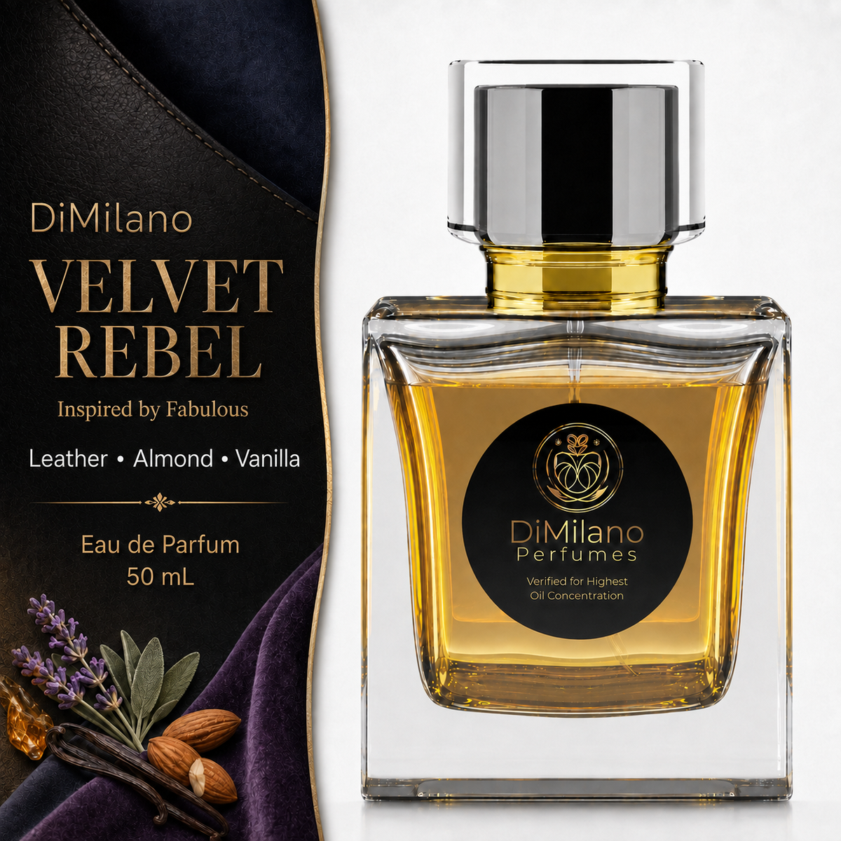 DiMilano Velvet Rebel – Impression of Fabulous Eau de Parfum, 50 ml